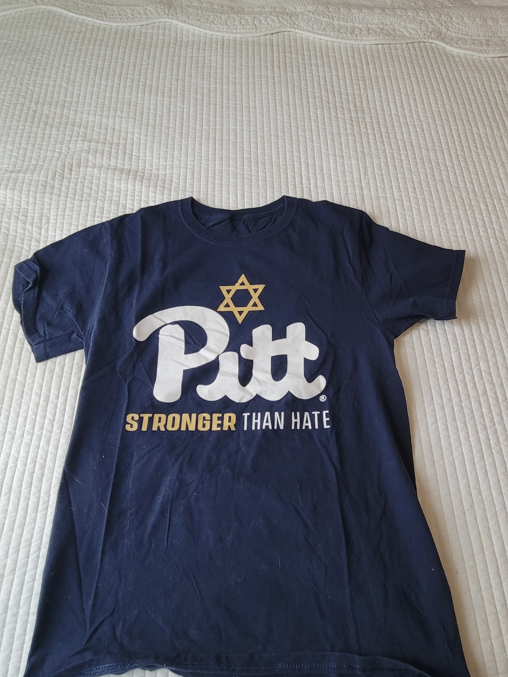 Pitt "Stronger Than Hate" Navy Kids T-Shirt
